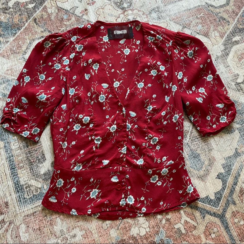 Reformation top size 0